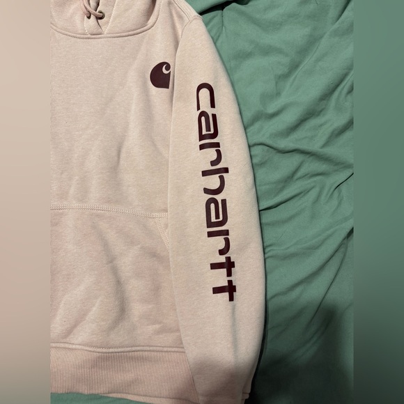 Carhartt Women’s Logo Sweatshirt - Pink/Rose - Picture 3 of 5